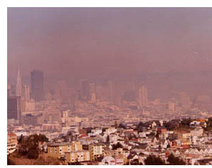 smog skyline