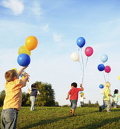 Spare the Air Every Day - Children with Balloons