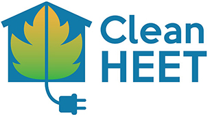 Clean HEET Program Logo (house with leaf and plug in design)