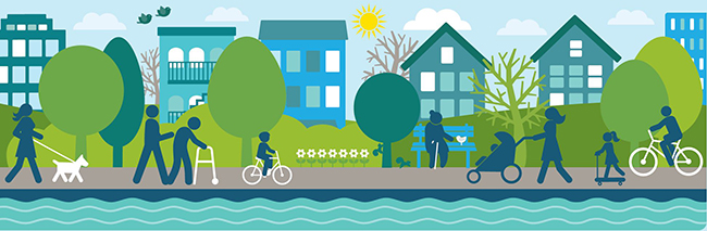 Community street graphic