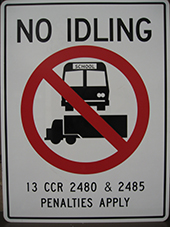 Anti-Idling Sign