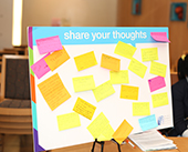 Share Your Thoughts sticker board