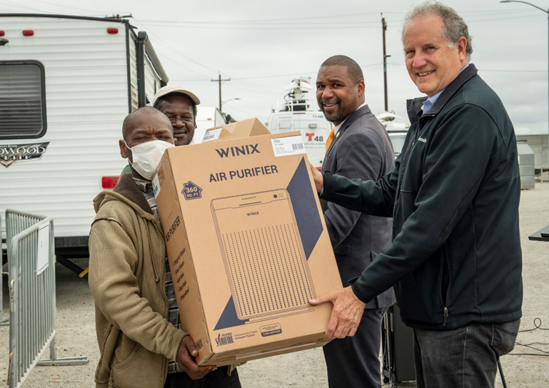 Air purifier delivery